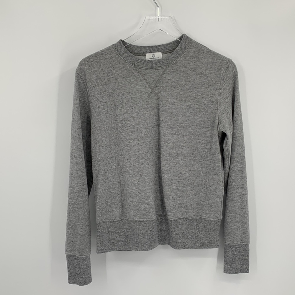 AG Adriano Goldschmied heather gray sweatshirt French Terry shirt women Small